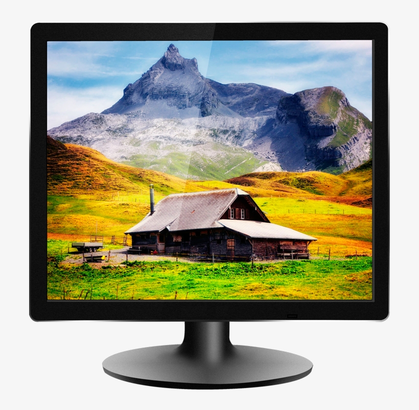 1024*768 15 Inch 12v Computer Monitor/lcd Vga Monitor/ - Tv Quadrada, transparent png download