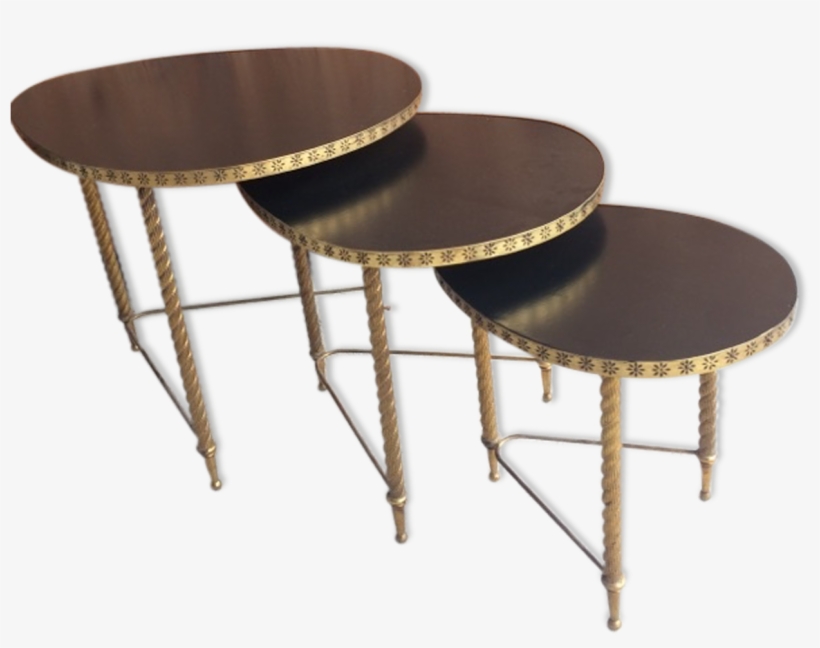 3 Tables Gigognes Elegant Tables Gigognes En Rotin - Coffee Table, transparent png download