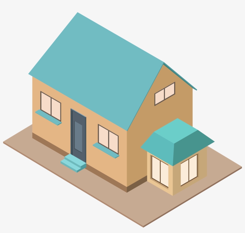 5d City Life Dimensional Png And Vector Image - House, transparent png download