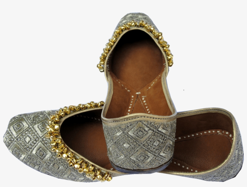 Lite Golden Ghungroo Jutti - Sandal, transparent png download
