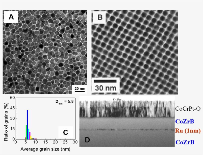 Tem Image Of Fept-c System Prepared By Sputtering Technique - Mobile Pouch For Ladies, transparent png download