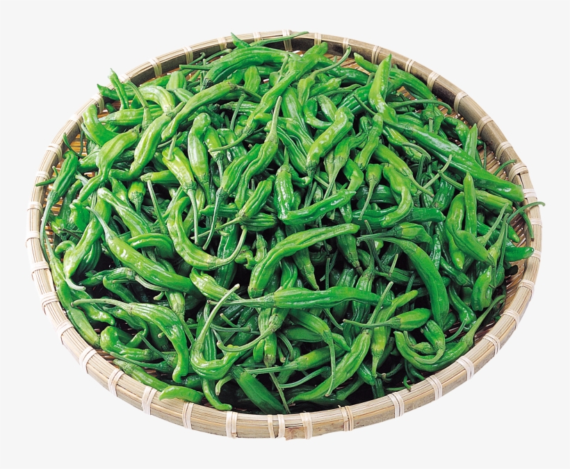 Peppers In Basket - Green Bean, transparent png download