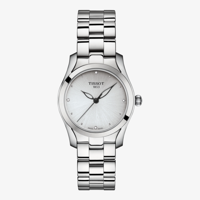 Menu Women - Tissot Women's Silver Watch, transparent png download