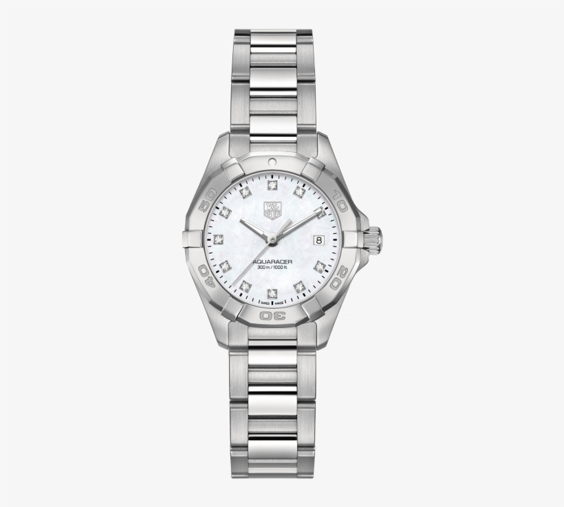 Tag Heuer Aquaracer Diamond Dot Quartz Ladies Bracelet - Tag Heuer Aquaracer Diamond Ladies Watch, transparent png download