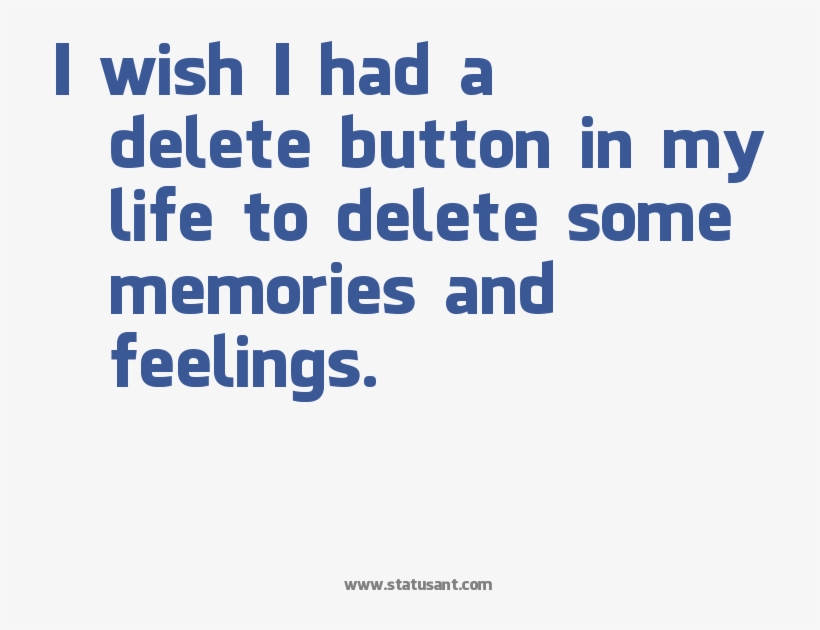 I Wish I Had A Delete Button In My Life To Delete Some - Colorfulness, transparent png download