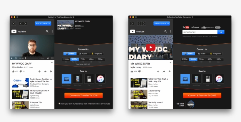 Softerino Youtube Converter 2 Makes Downloading Streaming - Youtube Converter 2, transparent png download