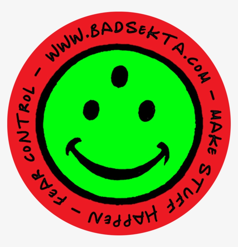 Bad Sekta Smiley Circle Sticker - Smiley, transparent png download