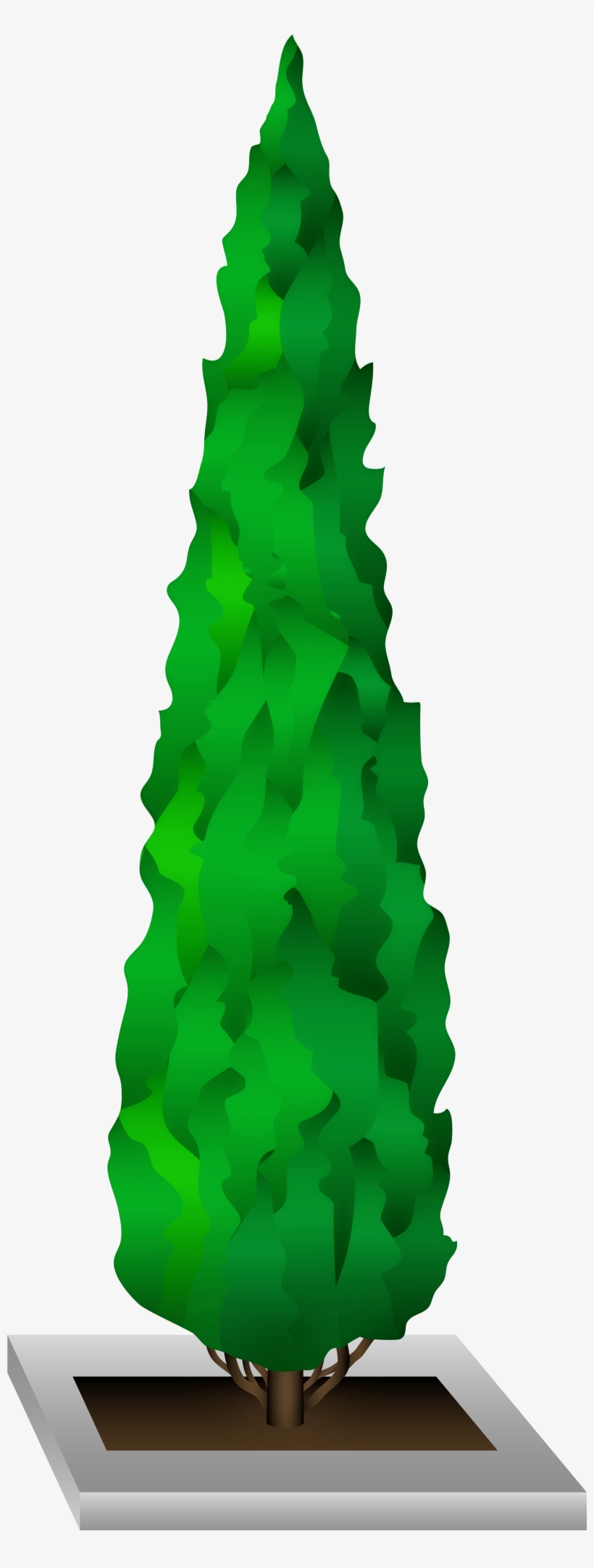 Green Decorative Tree Png Clipart - Christmas Tree, transparent png download