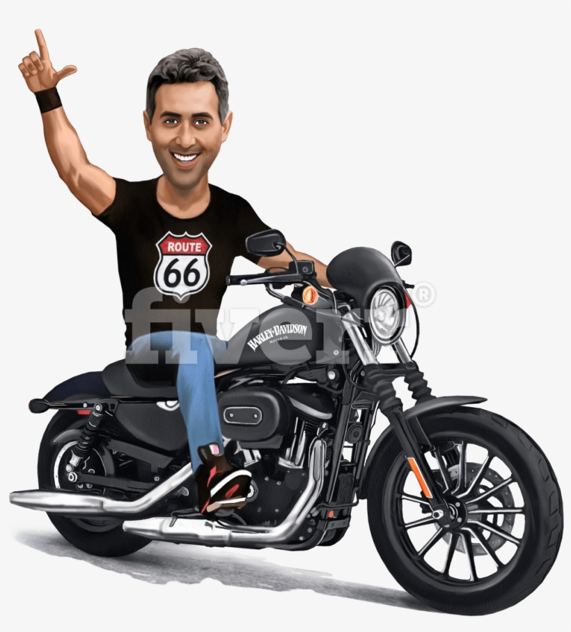 Do Couples Caricature Full Body Caricature Custom Cartoon - Iron 883 Super Low, transparent png download