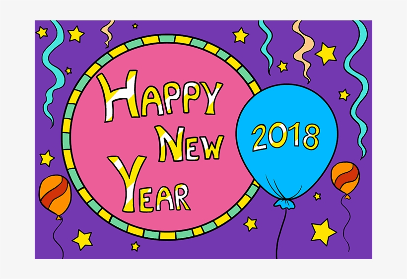 How To Draw Happy New Year, transparent png download
