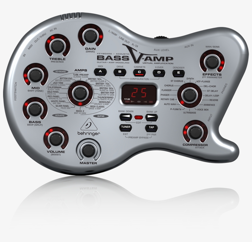 Bass V Amp Multi Effects For All - Behringer Bass V Amp Price, transparent png download