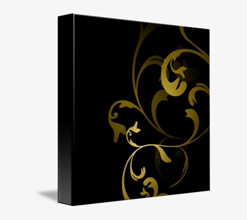 589 X 650 3 - Black Background & Gold Png, transparent png download