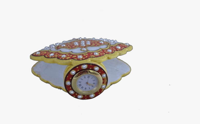 Tg-marble Shell Shape Watch Desk Watch - Circle, transparent png download