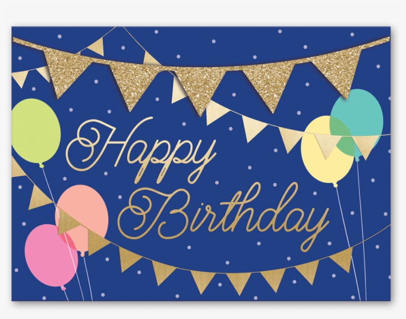 Birthday Banners Greeting Card - Christmas Card, transparent png download