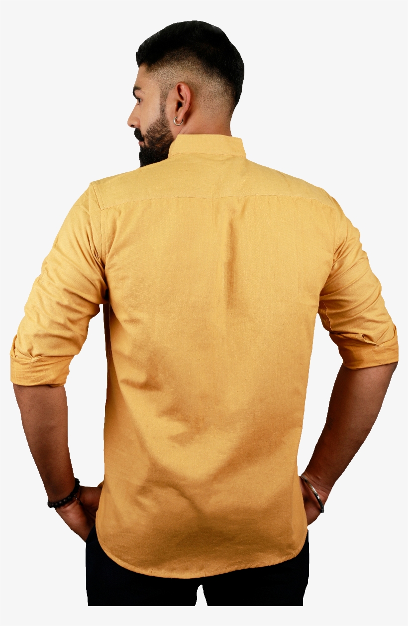 Khadi Turmeric Kurta - Man, transparent png download