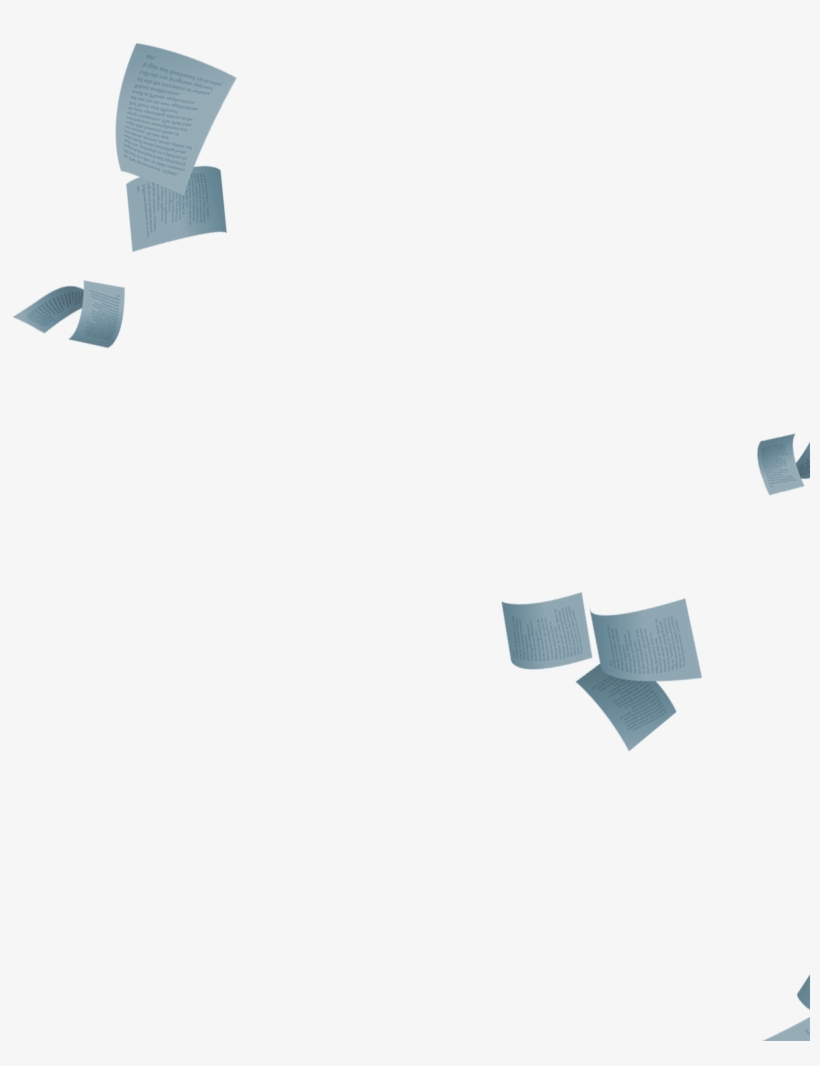 Blured Papers Png And Flying Paper Png Fake World Manipulation - Paper, transparent png download