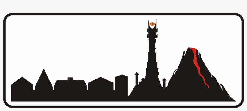 Sign,road,road Sign,building Area,no - Eye Of Sauron Silhouette, transparent png download