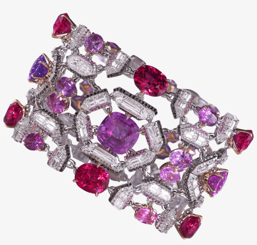 Moussaieff High Jewellery Bracelet Featuring Spinels - Amethyst, transparent png download