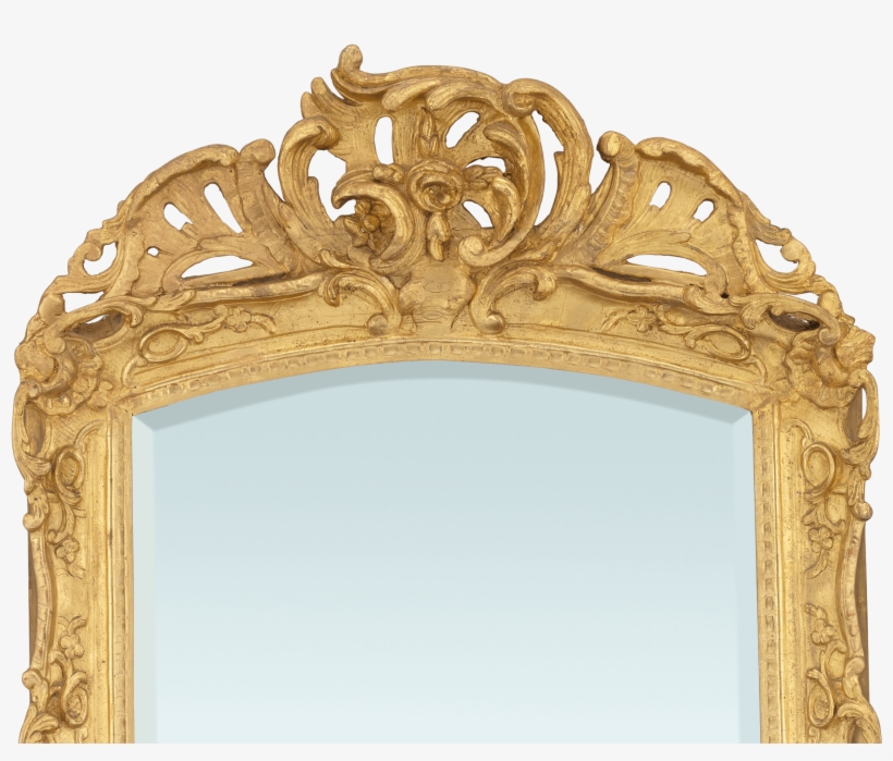 Louis Xv-period Gilt Mirror - Mirror, transparent png download