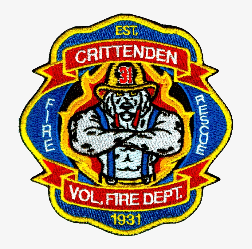 Critterden Volunteer Fire & Rescue - Emblem, transparent png download