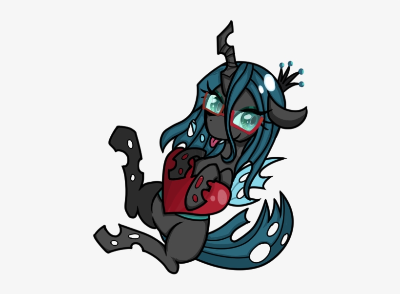Doubt, Glasses, Queen Chrysalis, Safe, Solo - Illustration, transparent png download