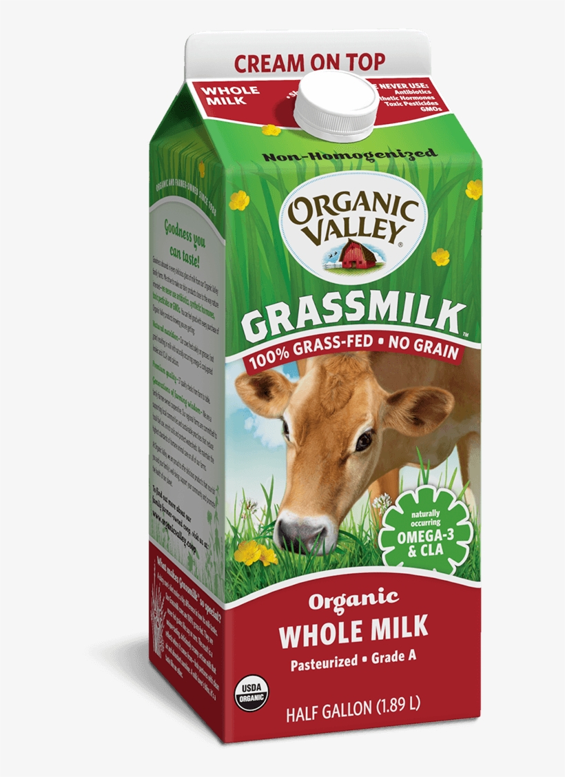 Organic Valley's “grassmilk” Comes In Different Milk - Organic Valley Grassmilk Whole Milk, transparent png download