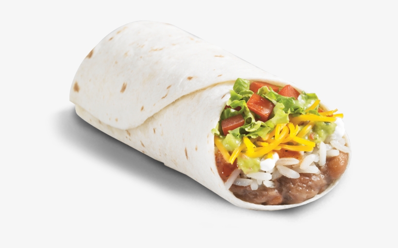 8 Layer Veggie Burrito - 8 Layer Veggie Del Taco, transparent png download
