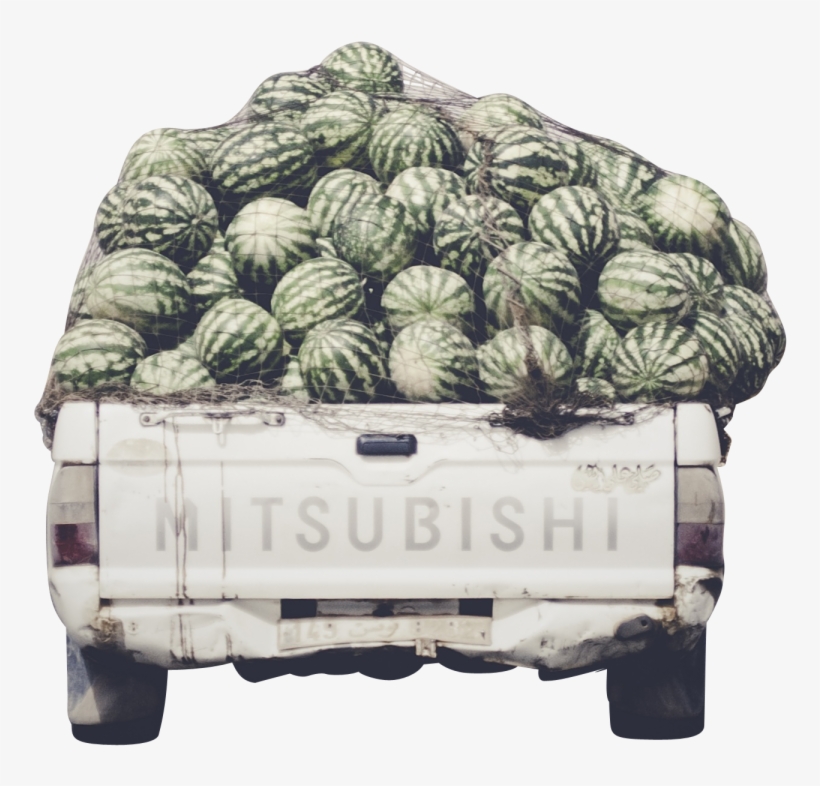Load Of Watermelons In Mistubishi Pick-up Png Image - Cherimoya, transparent png download