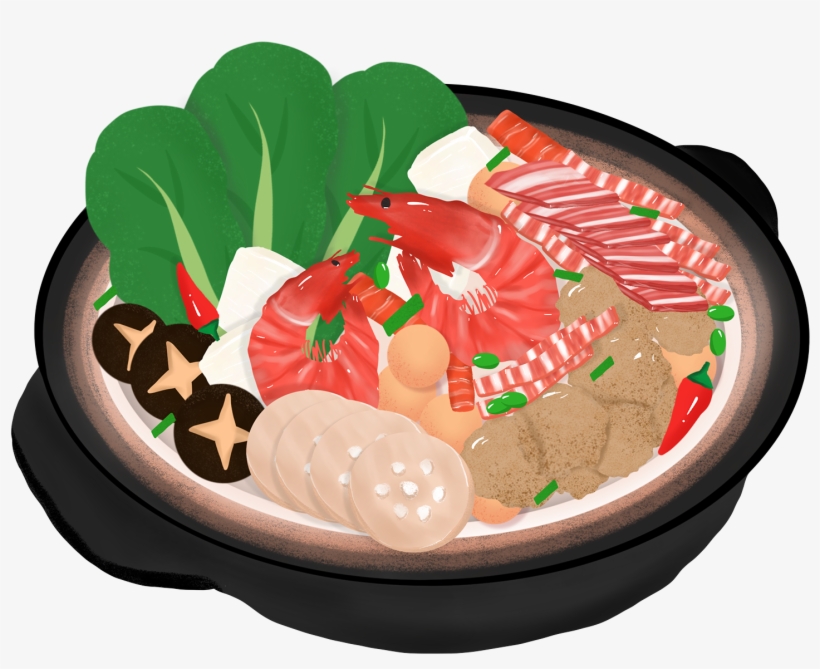 Hot Pot Shiitake Mushroom Element Green Vegetable Png - Pepperoni, transparent png download