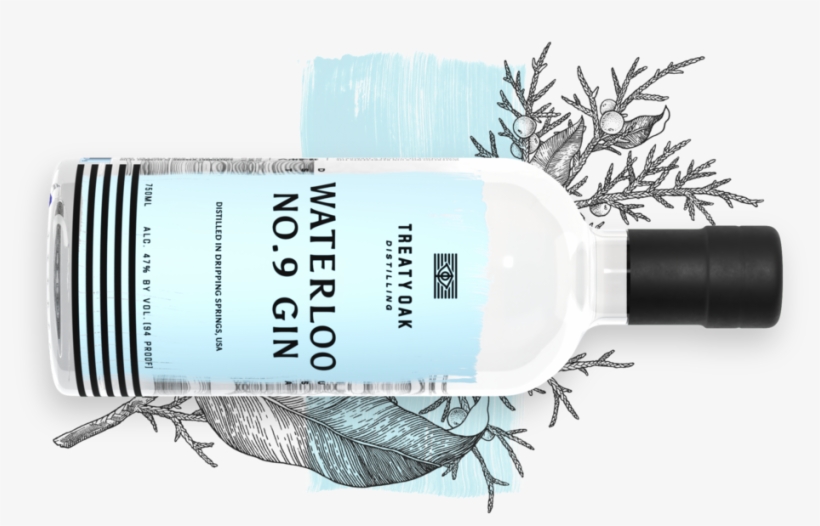 No9-withbrush - Glass Bottle, transparent png download