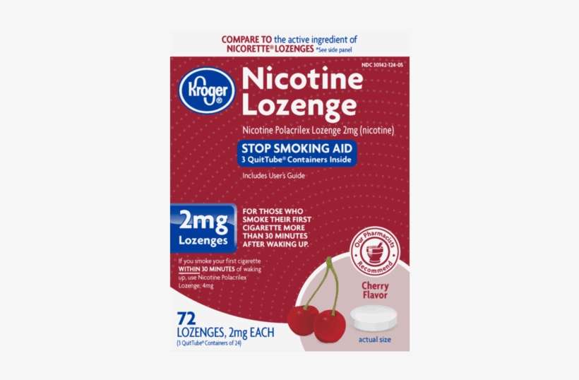 Kroger Nicotine Lozenge Cherry Offer - Kroger Value Brand, transparent png download