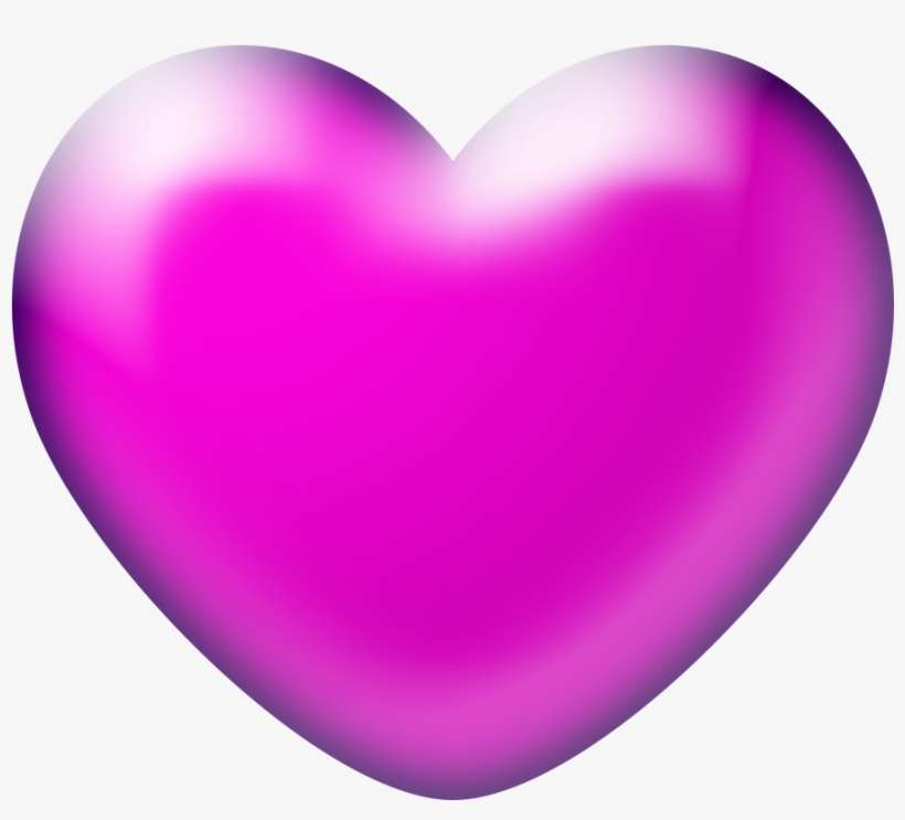 Free Download High Quality 3d Pink Heart Png Image - 3d Pink Heart Png, transparent png download