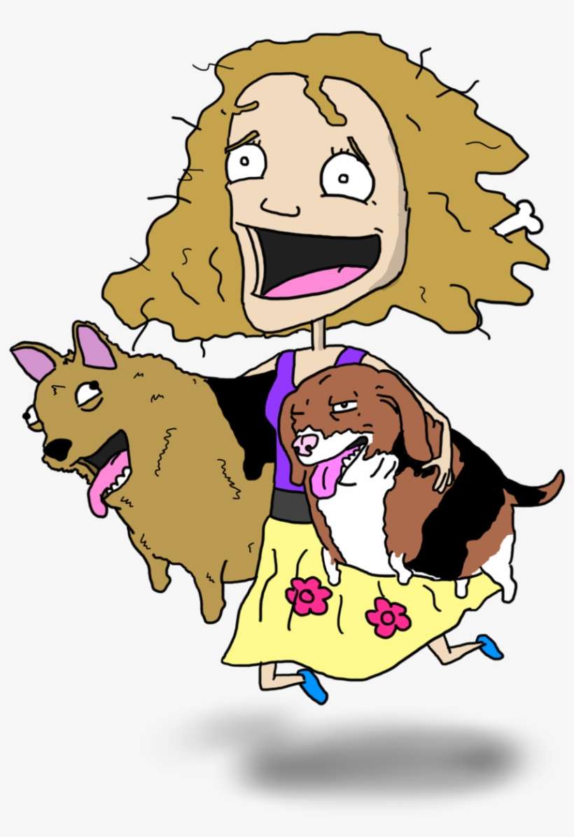 The Dog Girl Illustration - Dog, transparent png download
