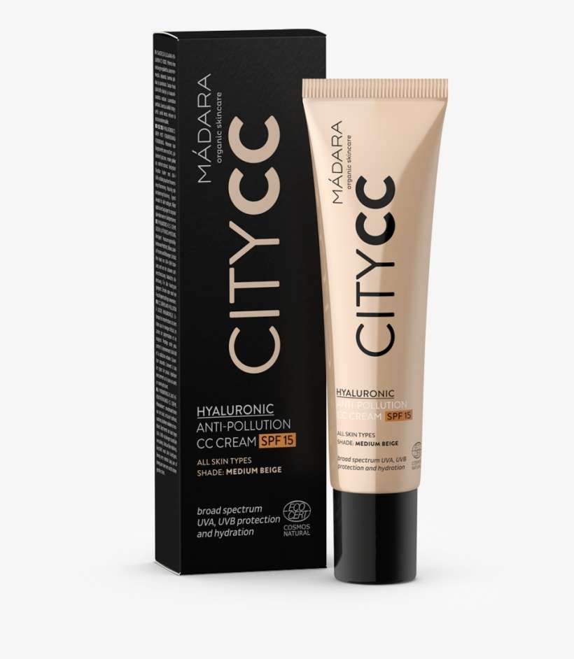 Anti-pollution Cc Cream Spf15 Light Beige Madara - Madara City Cc, transparent png download