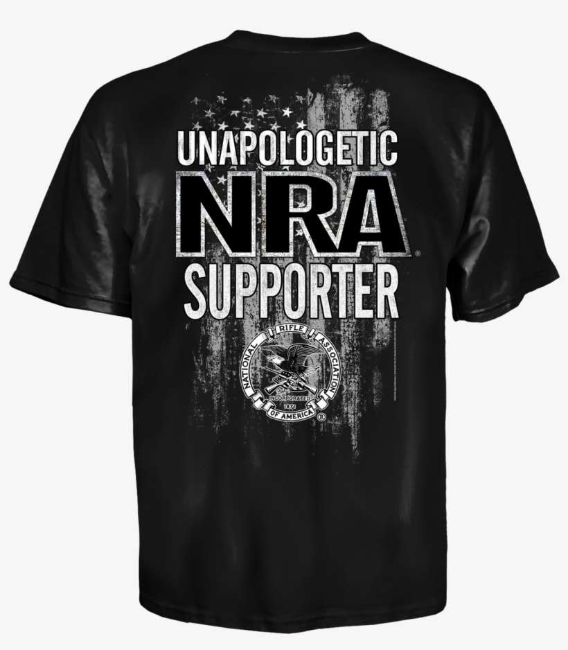 Nra National Rifle Association Unapologetic Supporter - Shirt, transparent png download