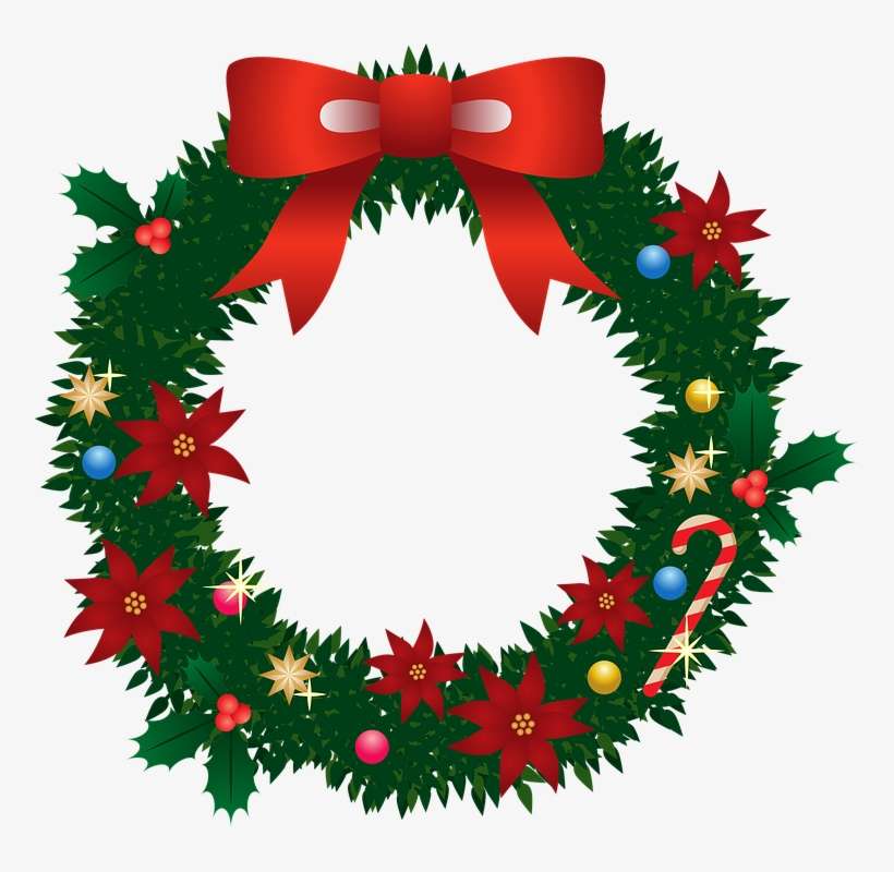 Christmas Wreath, Christmas, Poinsettia, Advent - Lively Ones Surf Rider, transparent png download