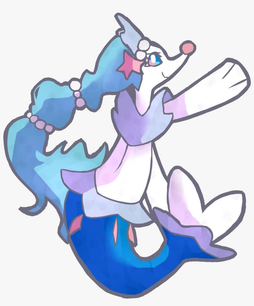 I Drew A Cute Primarina Wanted To Share It Here [oc] - Cartoon, transparent png download