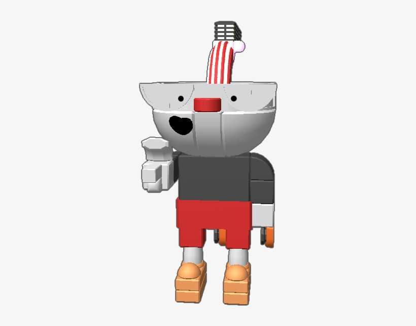 A Playable And Accurate Cuphead, Be Sure To Hold Down - Cartoon, transparent png download