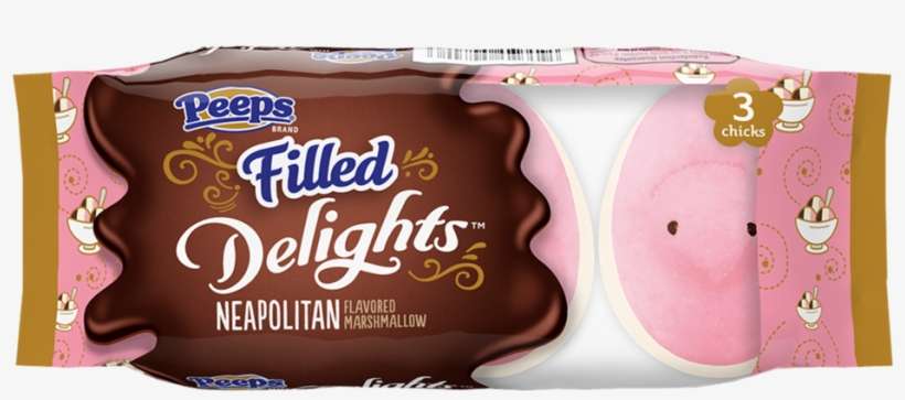 Peeps Delights Filled Neapolitan 3ct Concept V1 Rendering - Chocolate, transparent png download