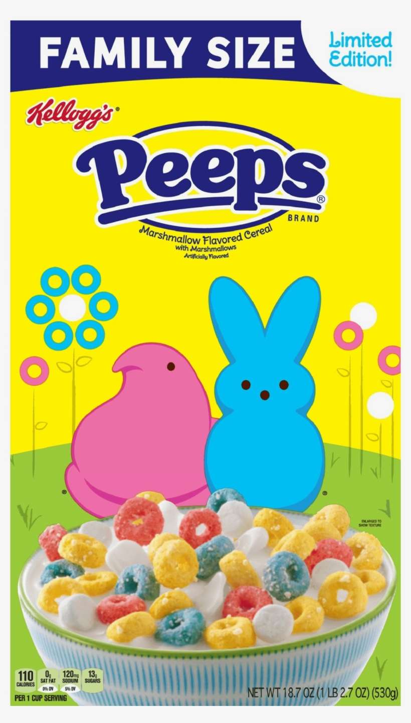 Kellogg's Limited Edition Peeps Cereal Buy Groceries - Peeps Cereal, transparent png download