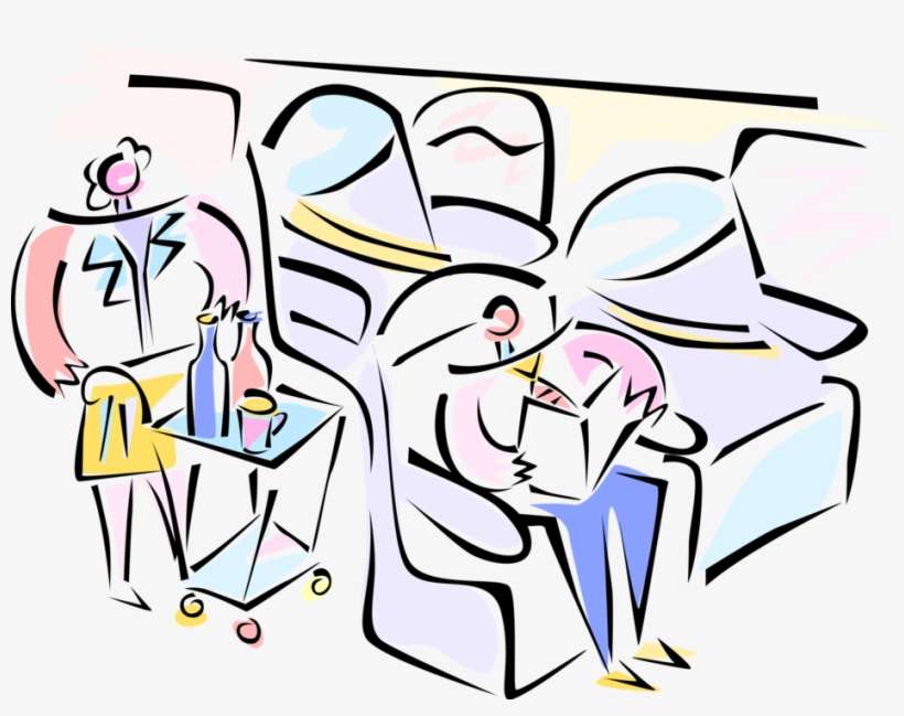 Vector Illustration Of Business Air Travel Airline - Cartoon, transparent png download