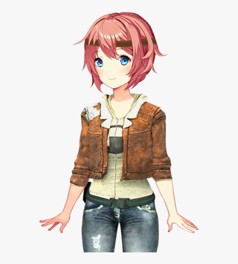 My Sayori X Alyx Vance Crossover - Doki Doki Literature Club!, transparent png download