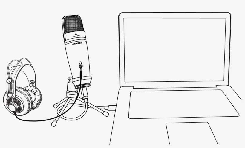 Launch Your Audio Software And Select The C01u Pro - Drawing, transparent png download