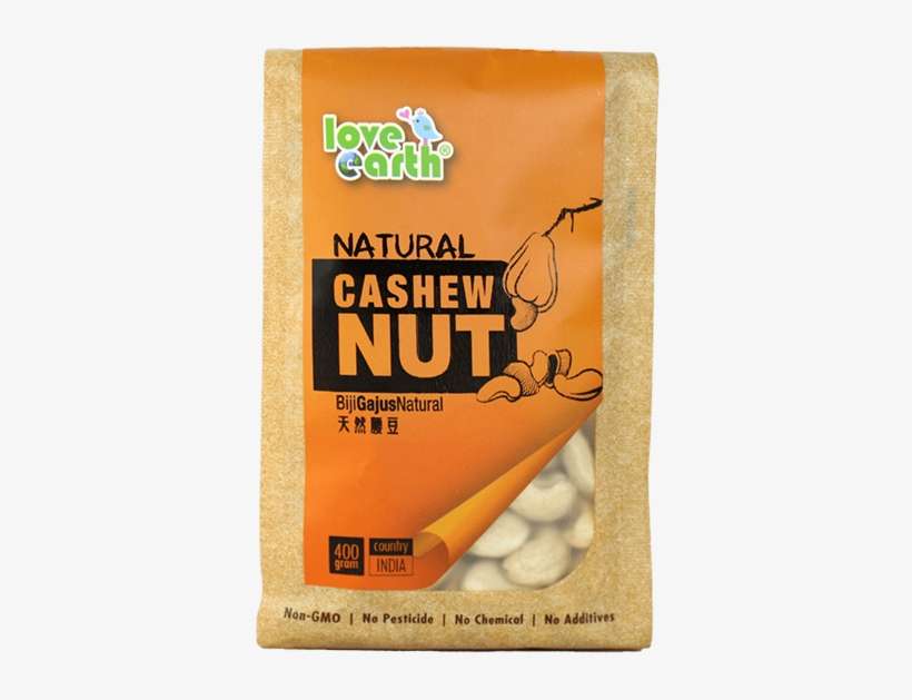 Natural Raw Cashew Nut 400g - Nut, transparent png download