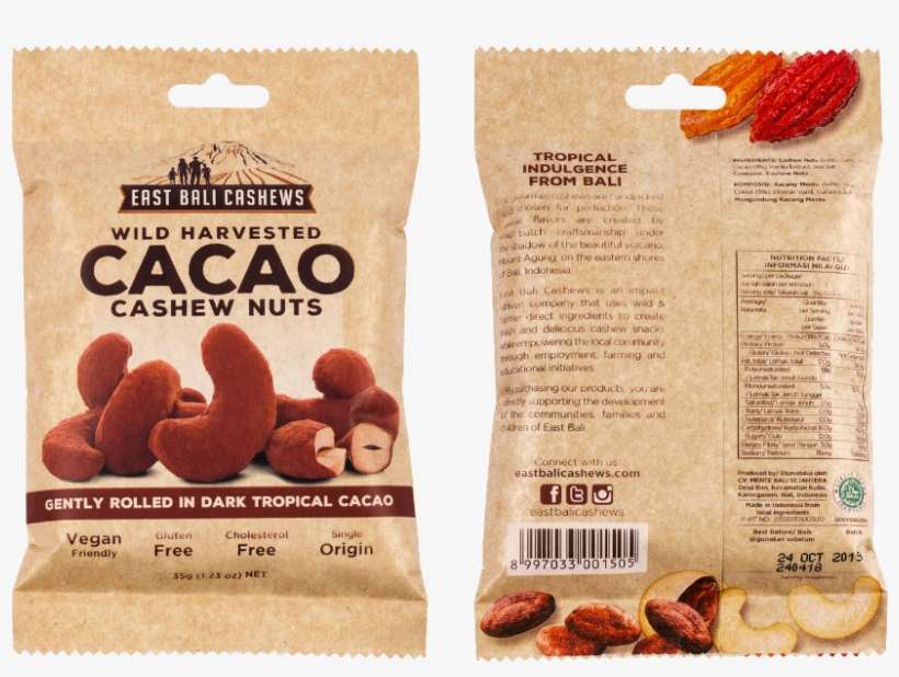 East Bali Cashews Cacao Cashew Nuts Wild Harvested - Cashew, transparent png download