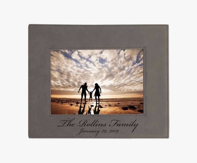 Cursive Family Large Leatherette Desk Frame - Hijos No Son De Uno, transparent png download
