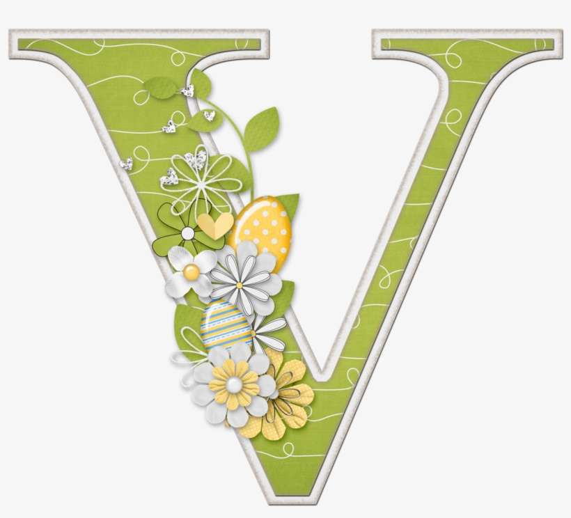 Primaveral Con Flores , Patitos Y Huevos De Pascuav - V Name, transparent png download