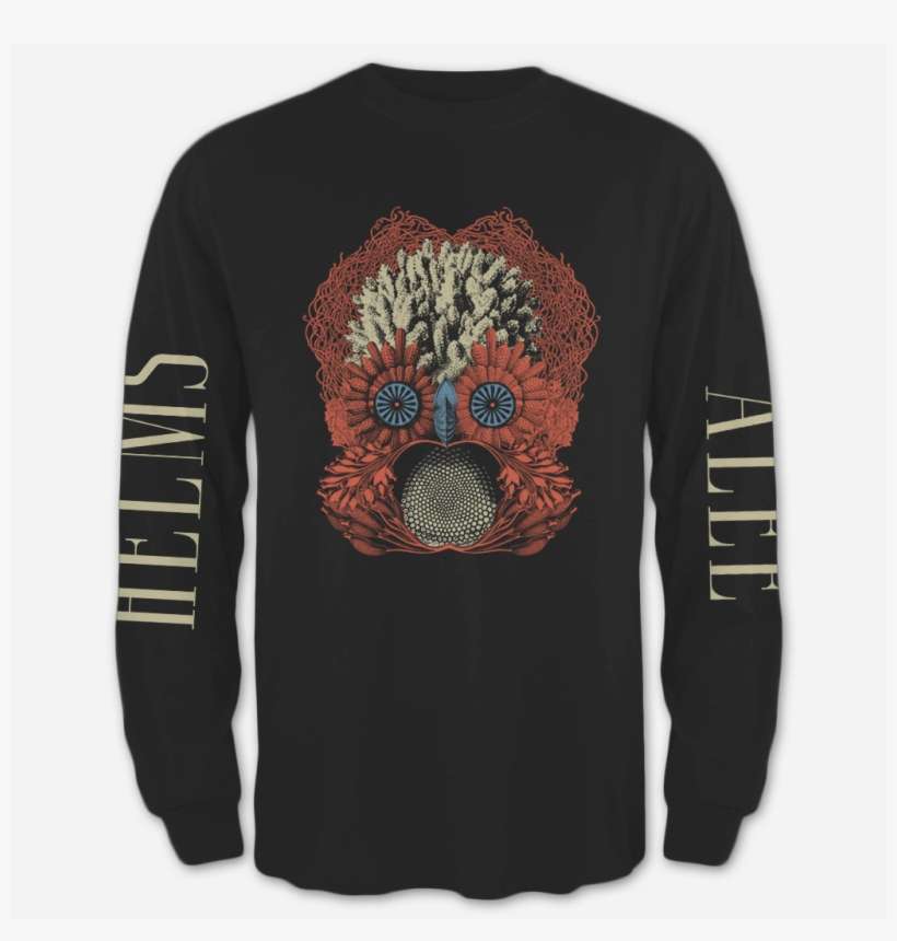 Sea Monster Black Long Sleeve T-shirt - Long-sleeved T-shirt, transparent png download