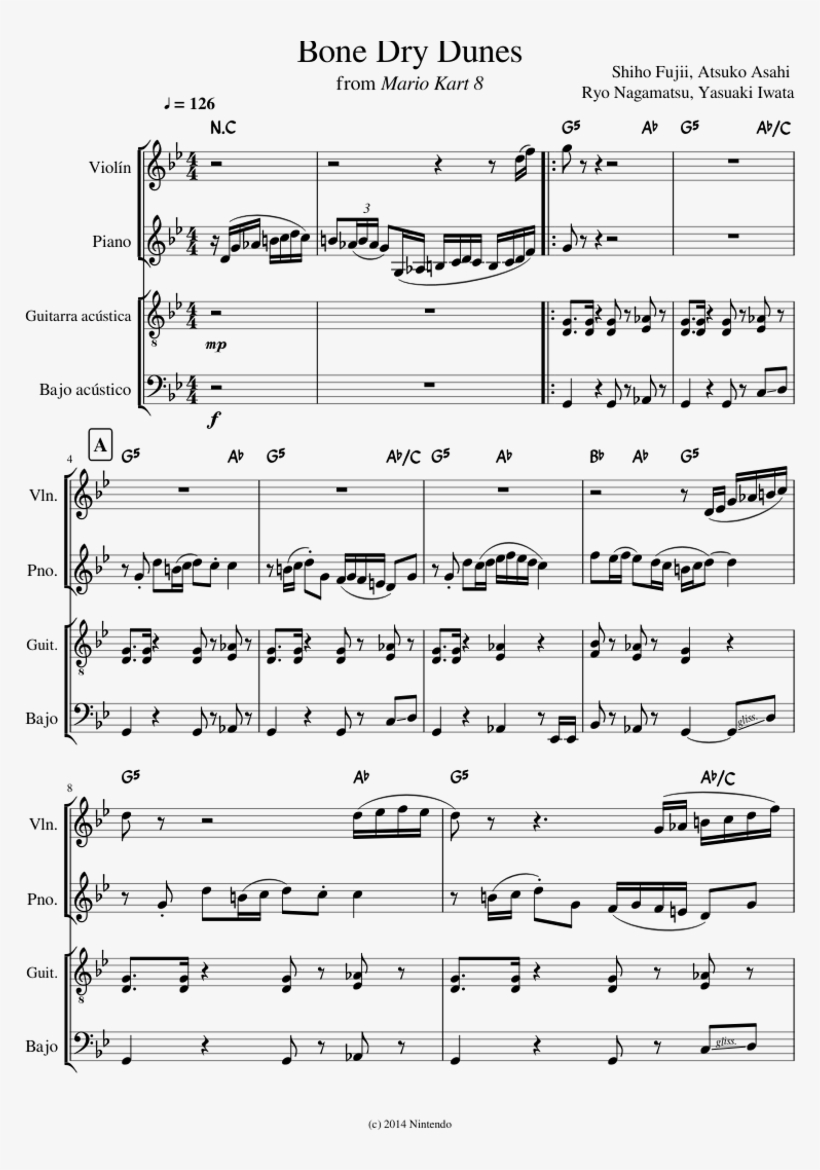 Mario Kart - Glück Das Mir Verblieb Noten, transparent png download