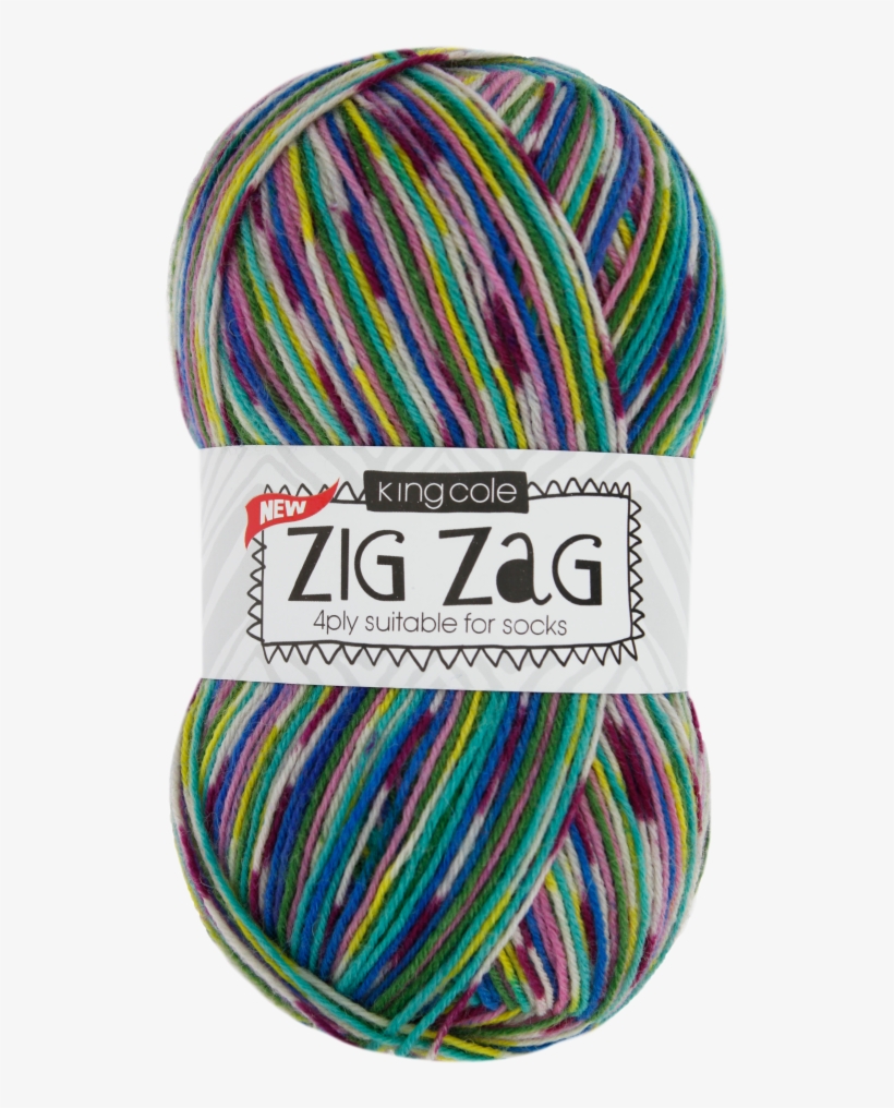 King Cole Zig Zag Patterns And Wool - King Cole Zig Zag, transparent png download